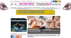 Desktop Screenshot of bestfakelashes.com