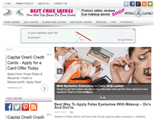 Tablet Screenshot of bestfakelashes.com